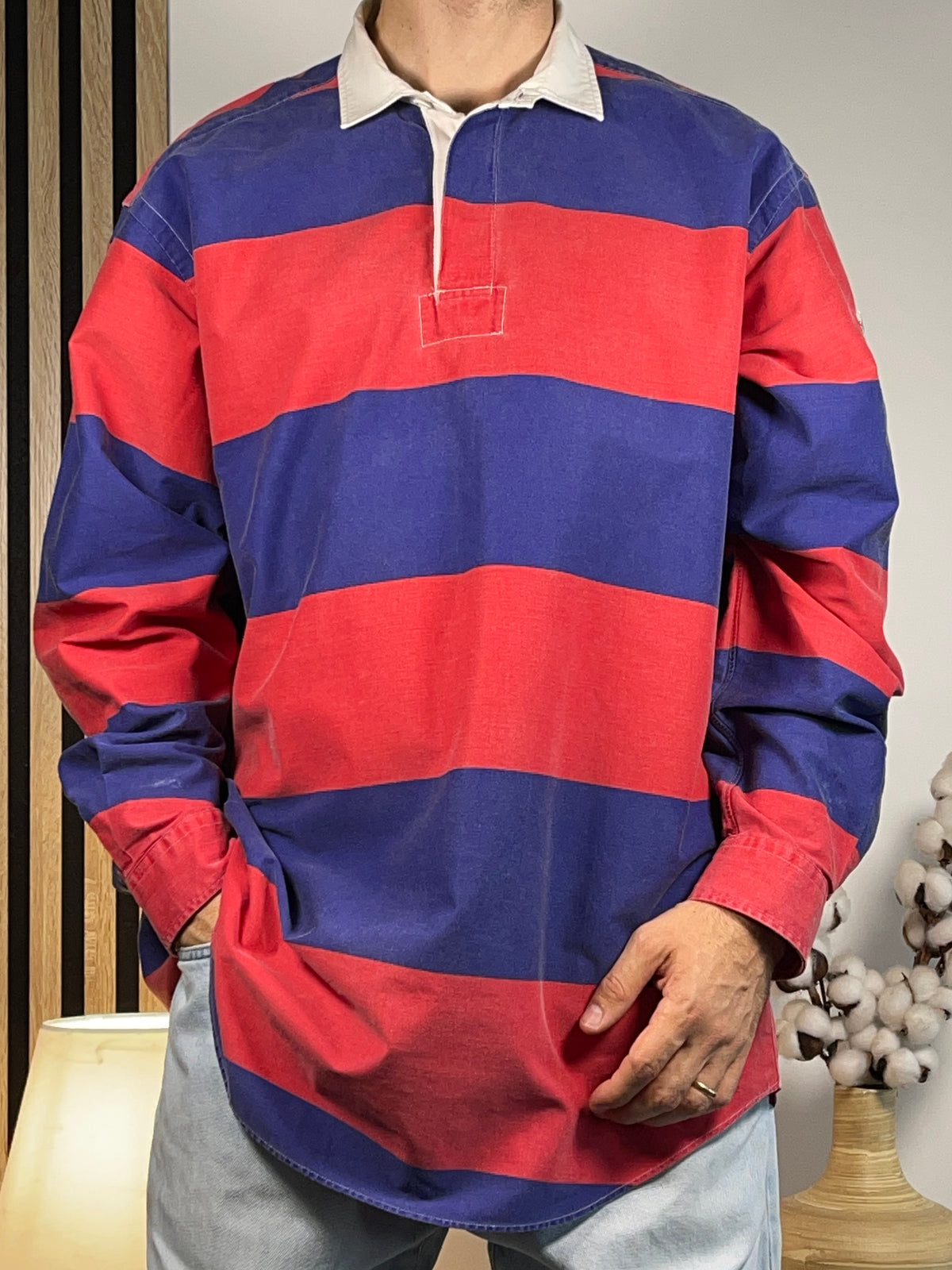 Polo by Ralph Lauren Vintage CP RL-93 Striped Rugby Shirt XL