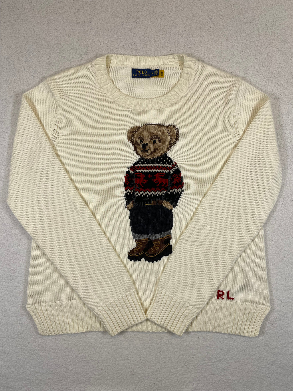 Polo Ralph Lauren Fair Isle Polo Bear Cotton Sweater (2021)