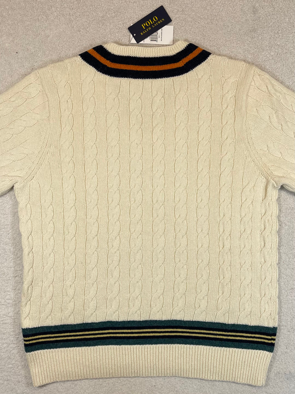 Polo Ralph Lauren Cotton & Cashmere Cricket Sweater L