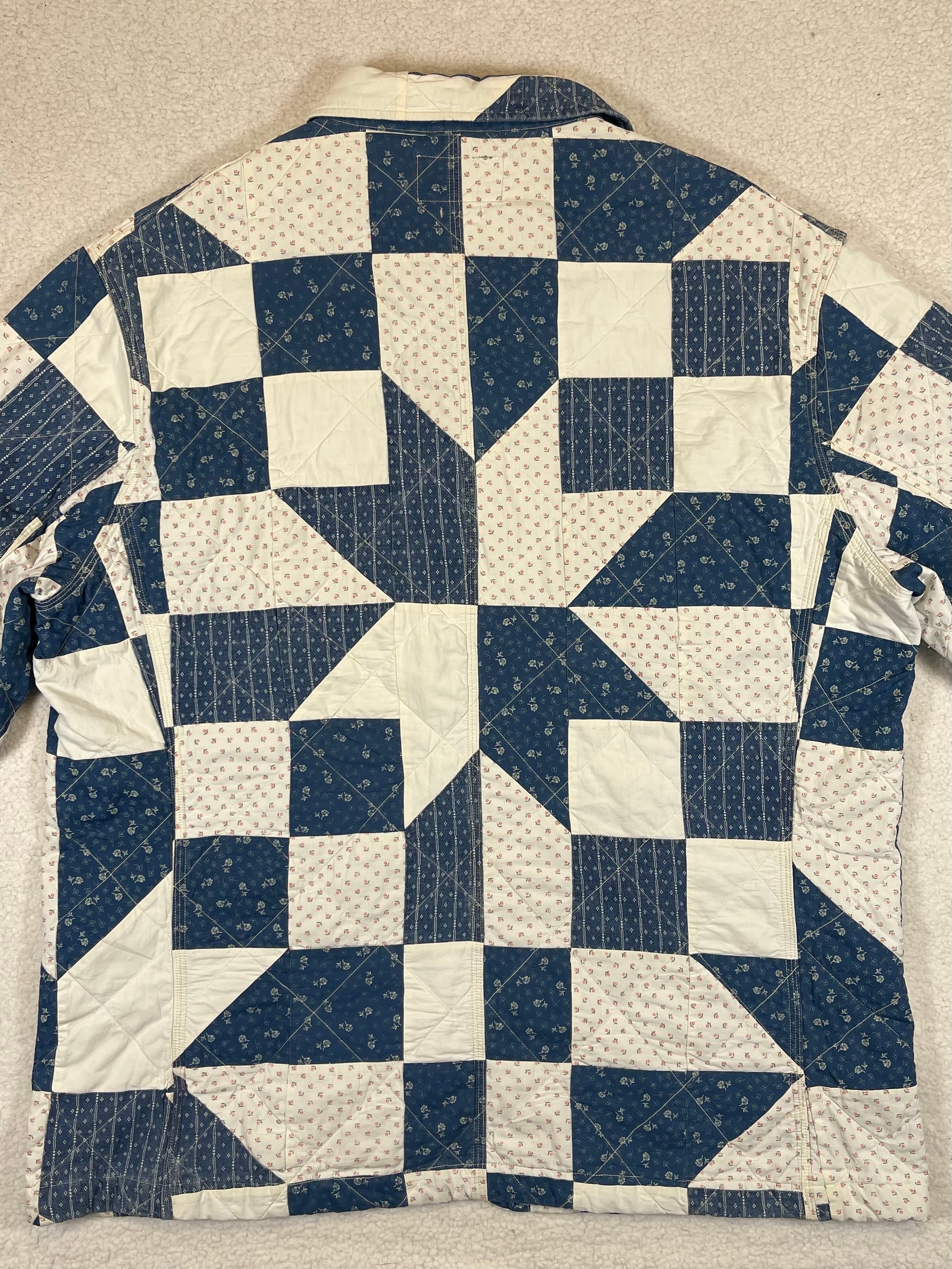 Polo Country Ralph Lauren Cotton & Linen Patchwork Shirt Jacket