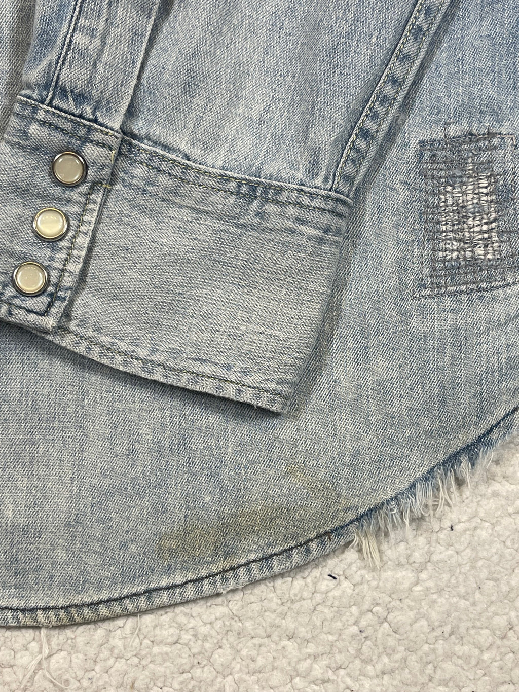 Polo Ralph Lauren Flag Western Aged Denim Shirt