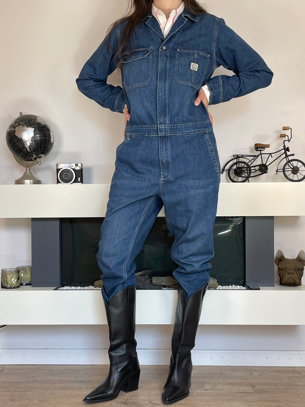 Polo Ralph Lauren Indigo Denim Jumpsuit