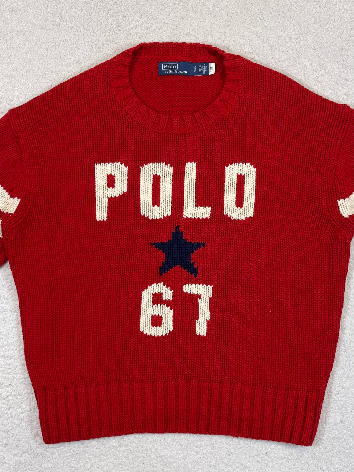 Polo by Ralph Lauren Polo Ball Cotton Intarsia-Knit Sweater