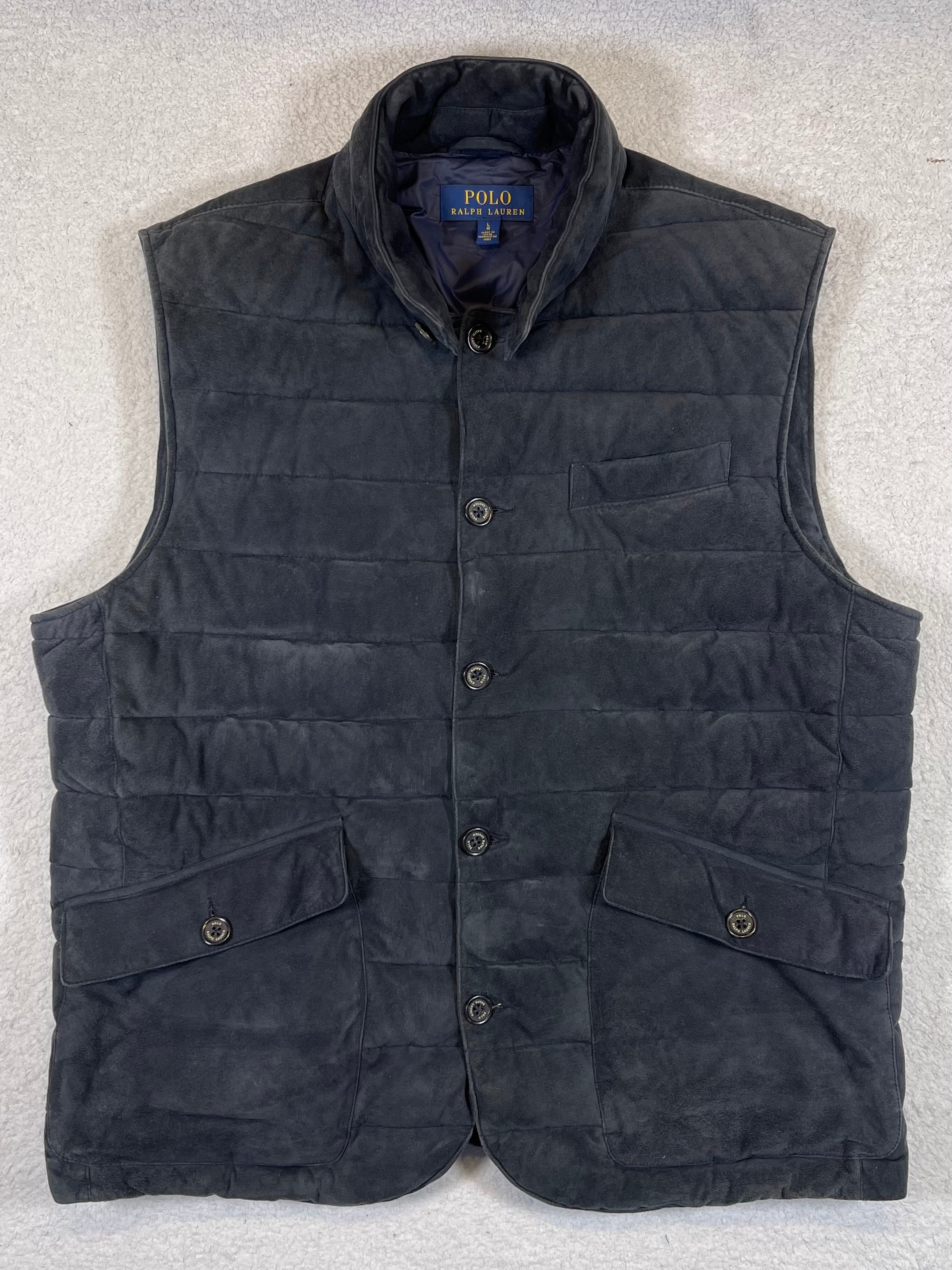 Polo Ralph Lauren Quilted Goat Suede Vest