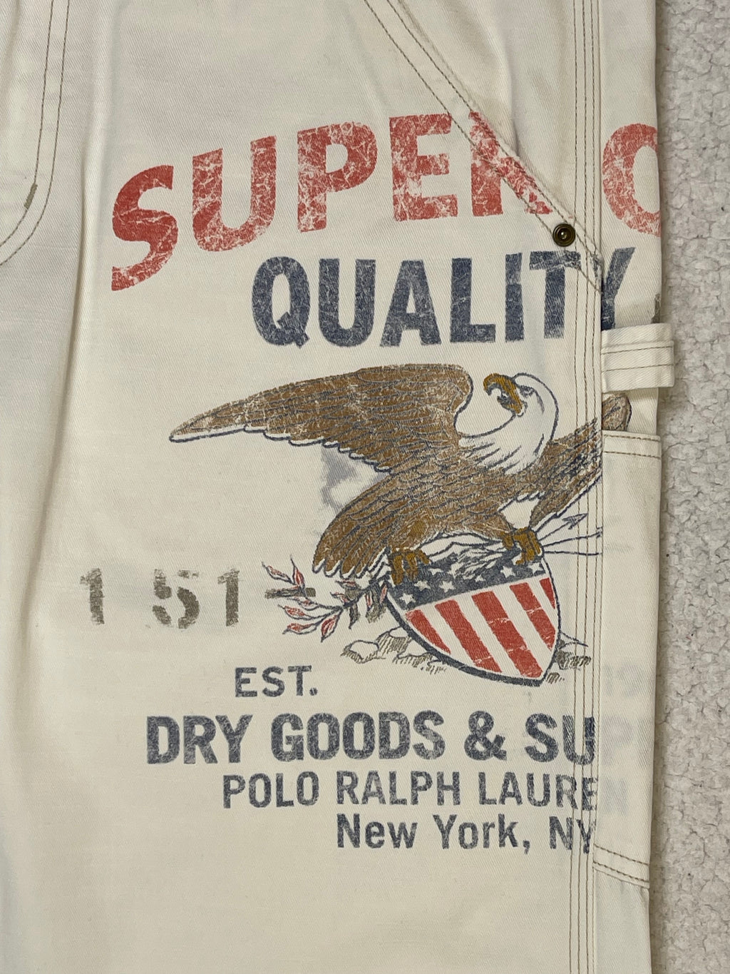 Polo Ralph Lauren Patterned Carpenter Canvas Trousers