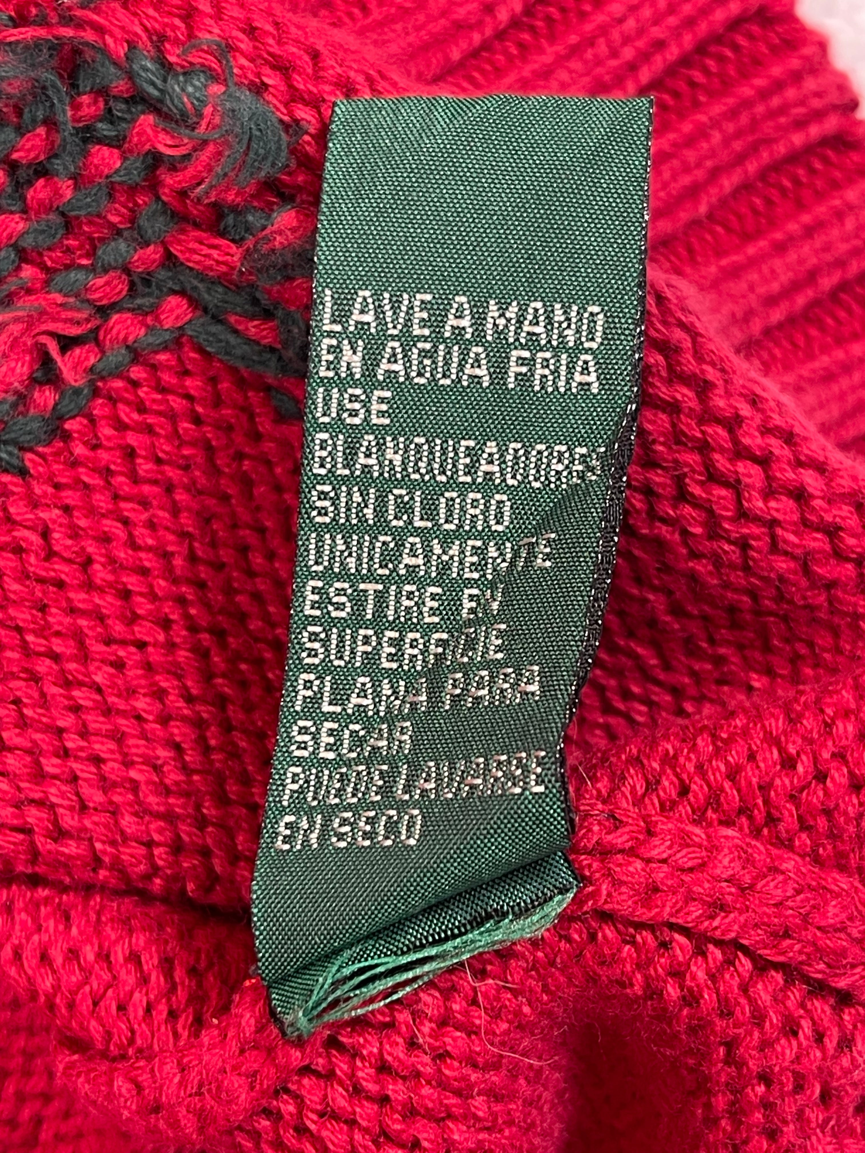 Lauren Ralph Lauren Pullover mit Hundemotiv und Trichterhals (Vintage)