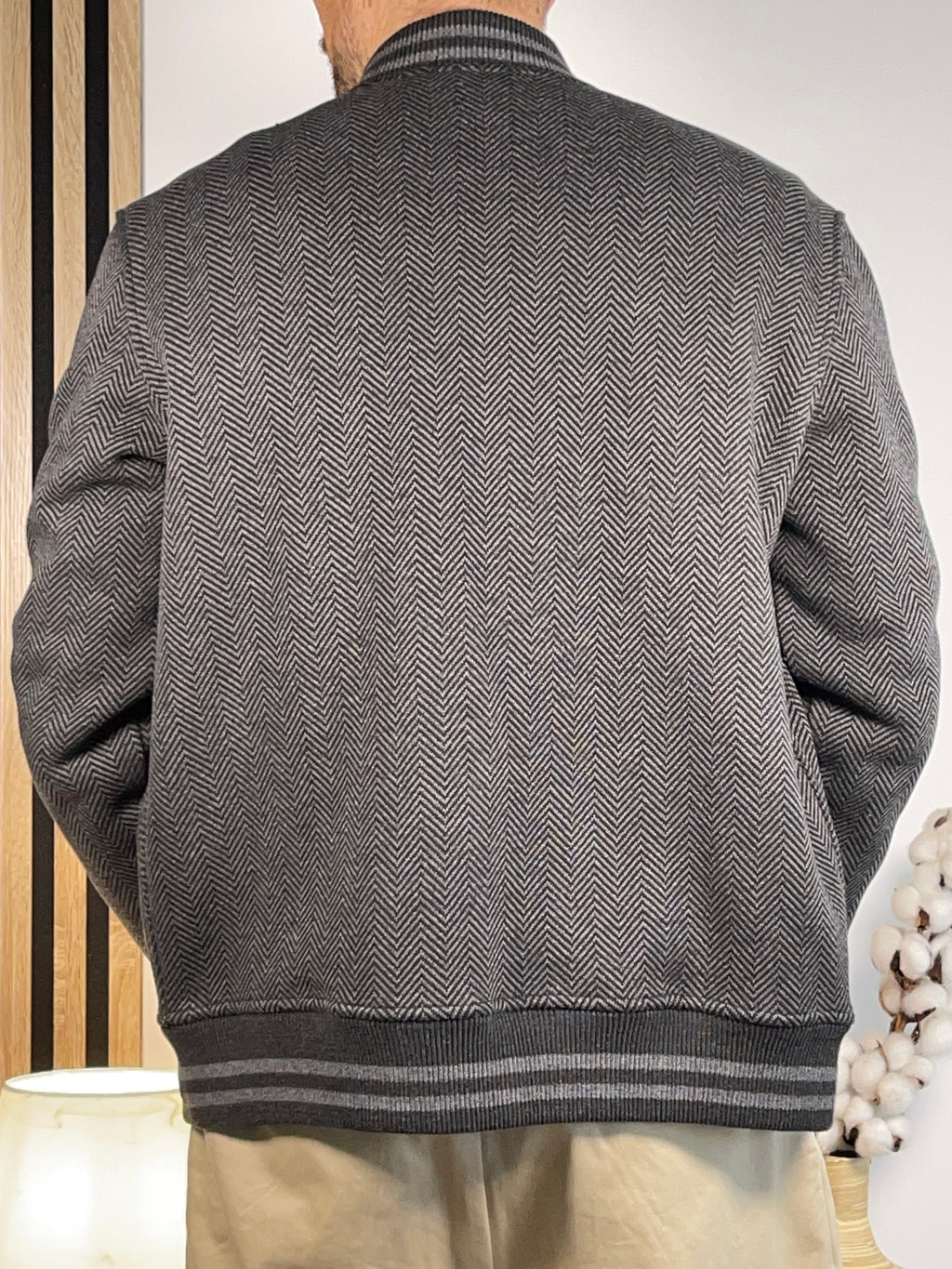 Polo Ralph Lauren Vintage Herringbone Wool-Blend Varsity Jacket