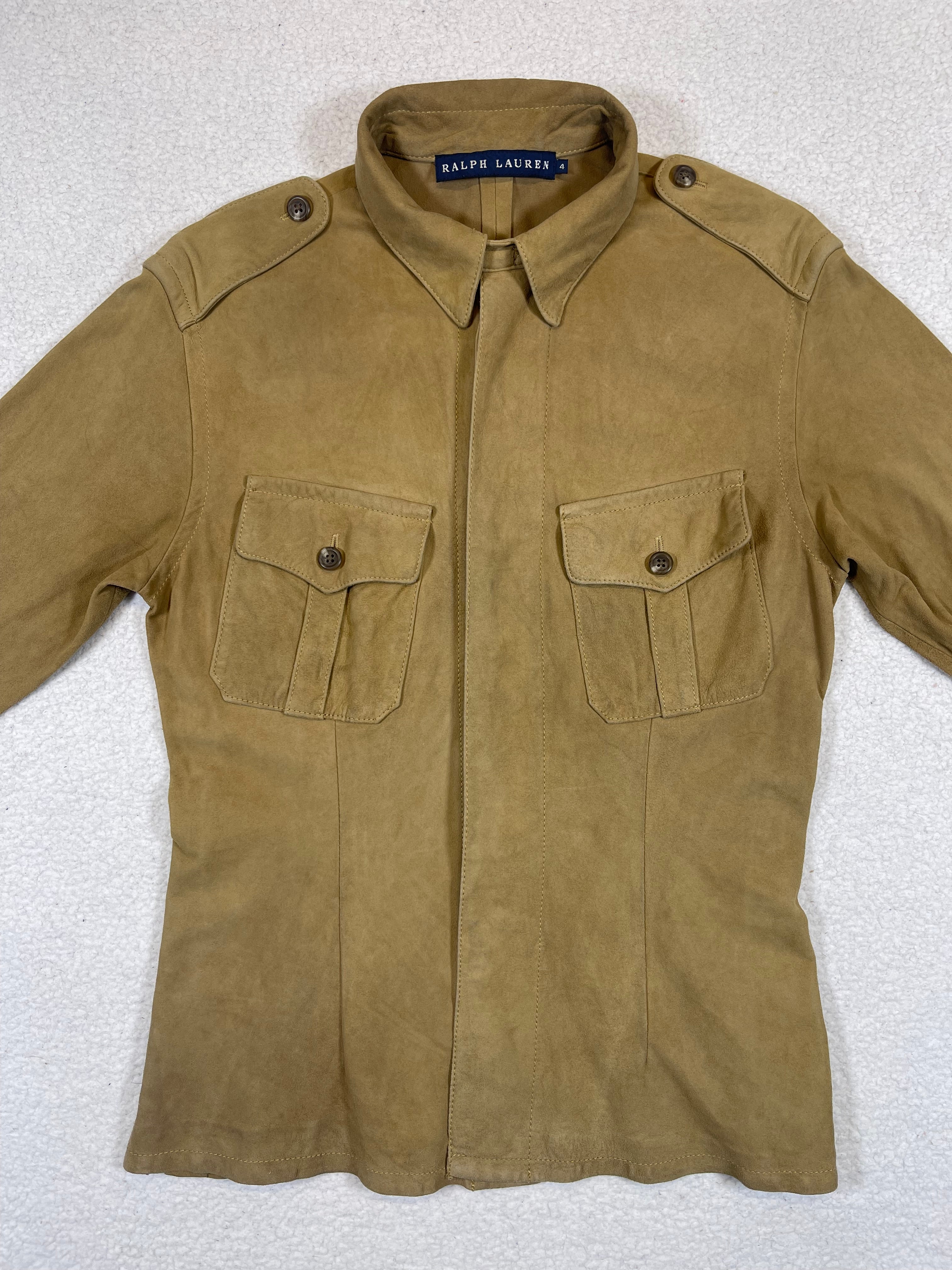 Ralph Lauren Military Suede Overshirt (Vintage)