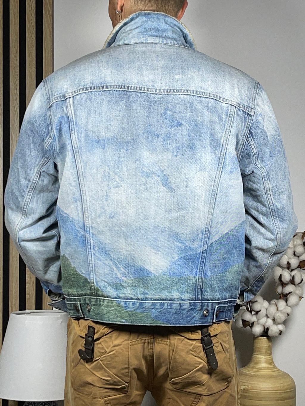 Polo Ralph Lauren Pattern-Lined Denim Trucker Jacket