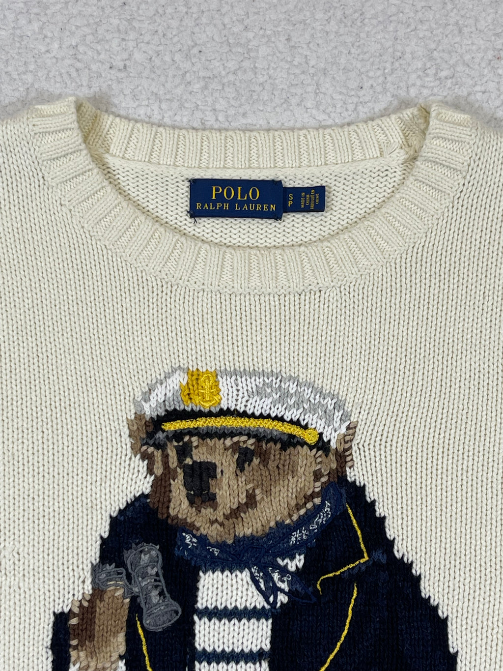 Polo Ralph Lauren Captain Polo Bear Cotton Sweater