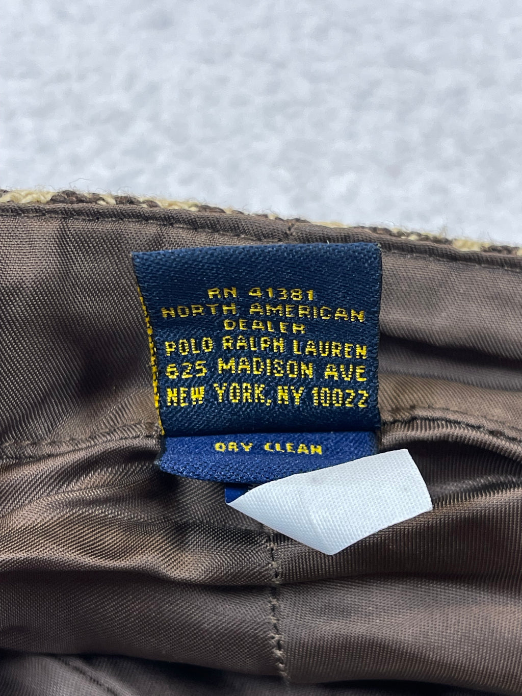 Polo Rugby Ralph Lauren Prince of Wales Linen Driver Cap (Vintage)
