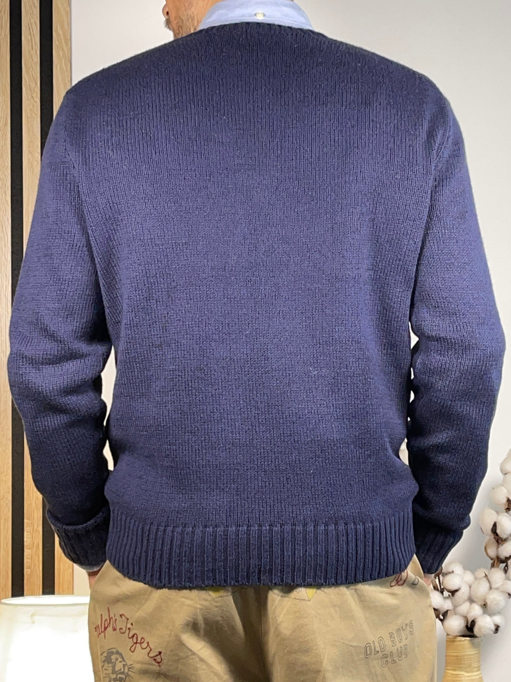 Polo Ralph Lauren Polo Bear Preppy Cotton & Linen Sweater S