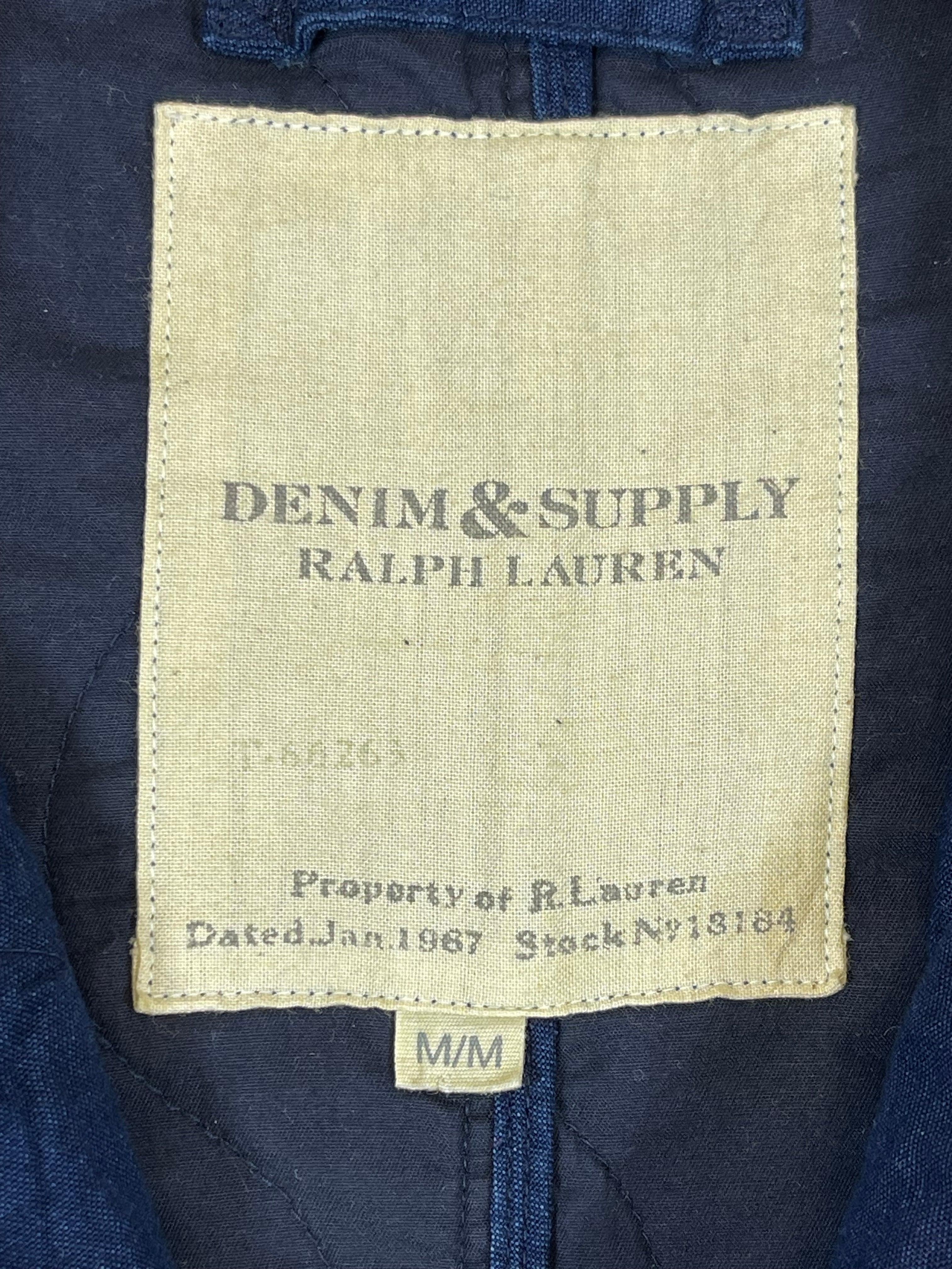 Ralph Lauren Denim & Supply Quilted Indigo Denim Field Jacket