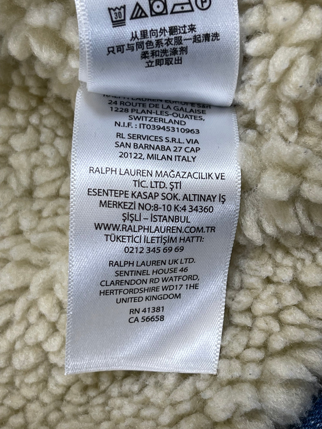 Polo Ralph Lauren Pattern-Lined Denim Trucker Jacket