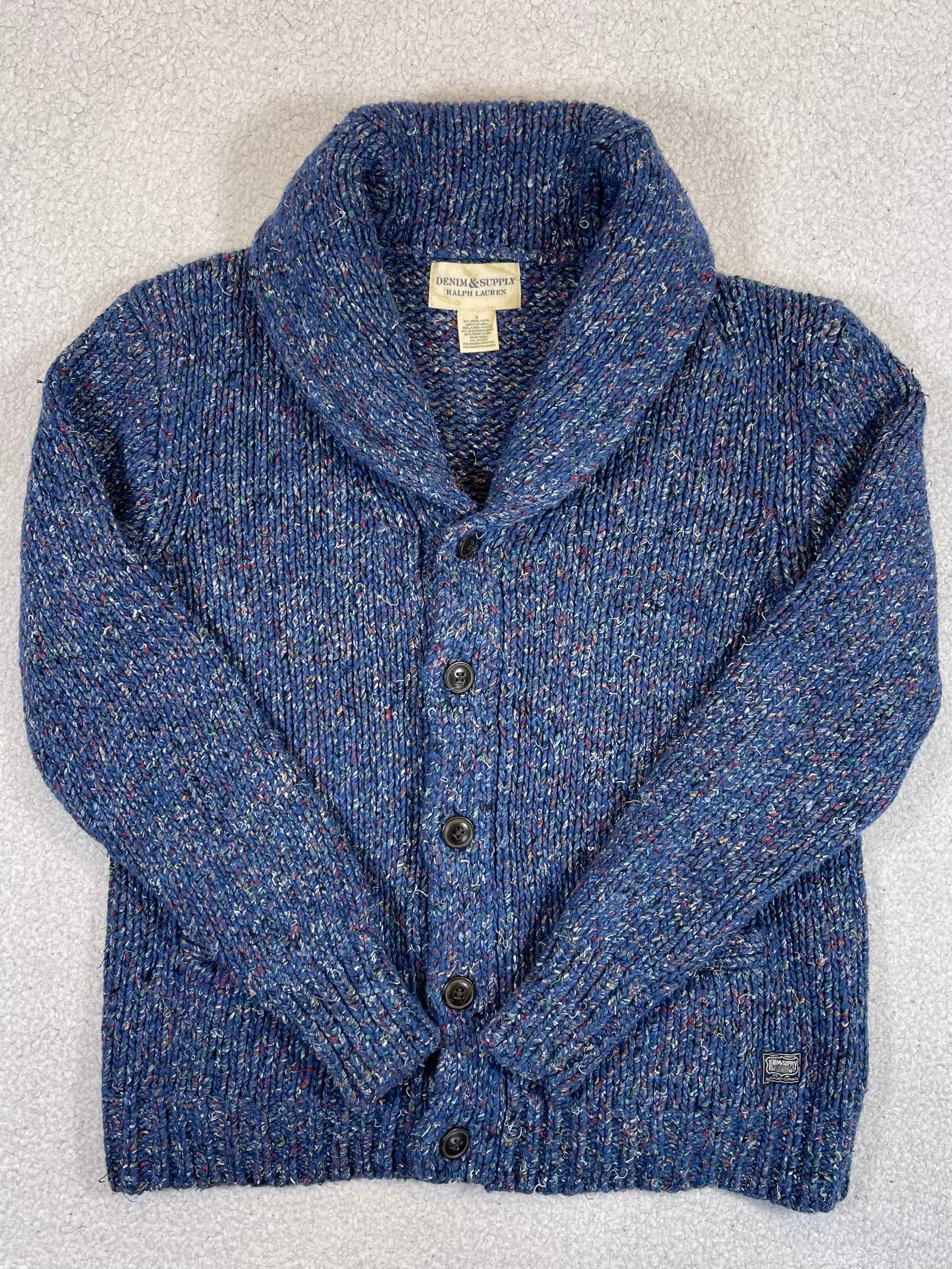 Denim & Supply Ralph Lauren Wool Blend Shawl Collar Cardigan (Vintage)