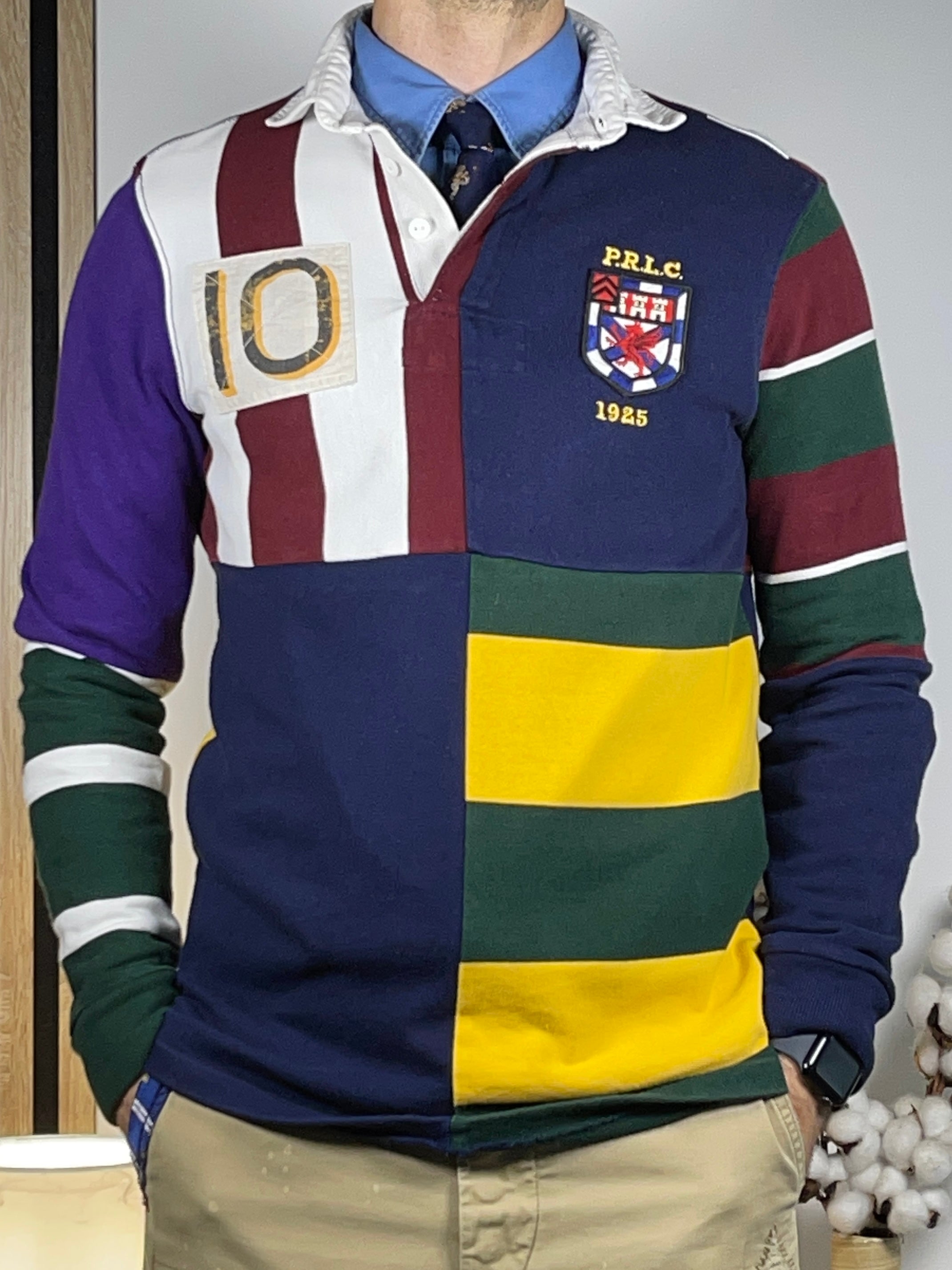 Polo Ralph Lauren Patchwork Rugby Jersey Shirt