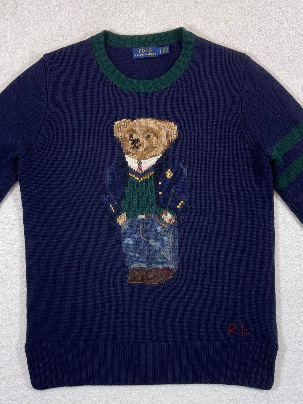 Polo Ralph Lauren Preppy Polo Bear Wool Sweater