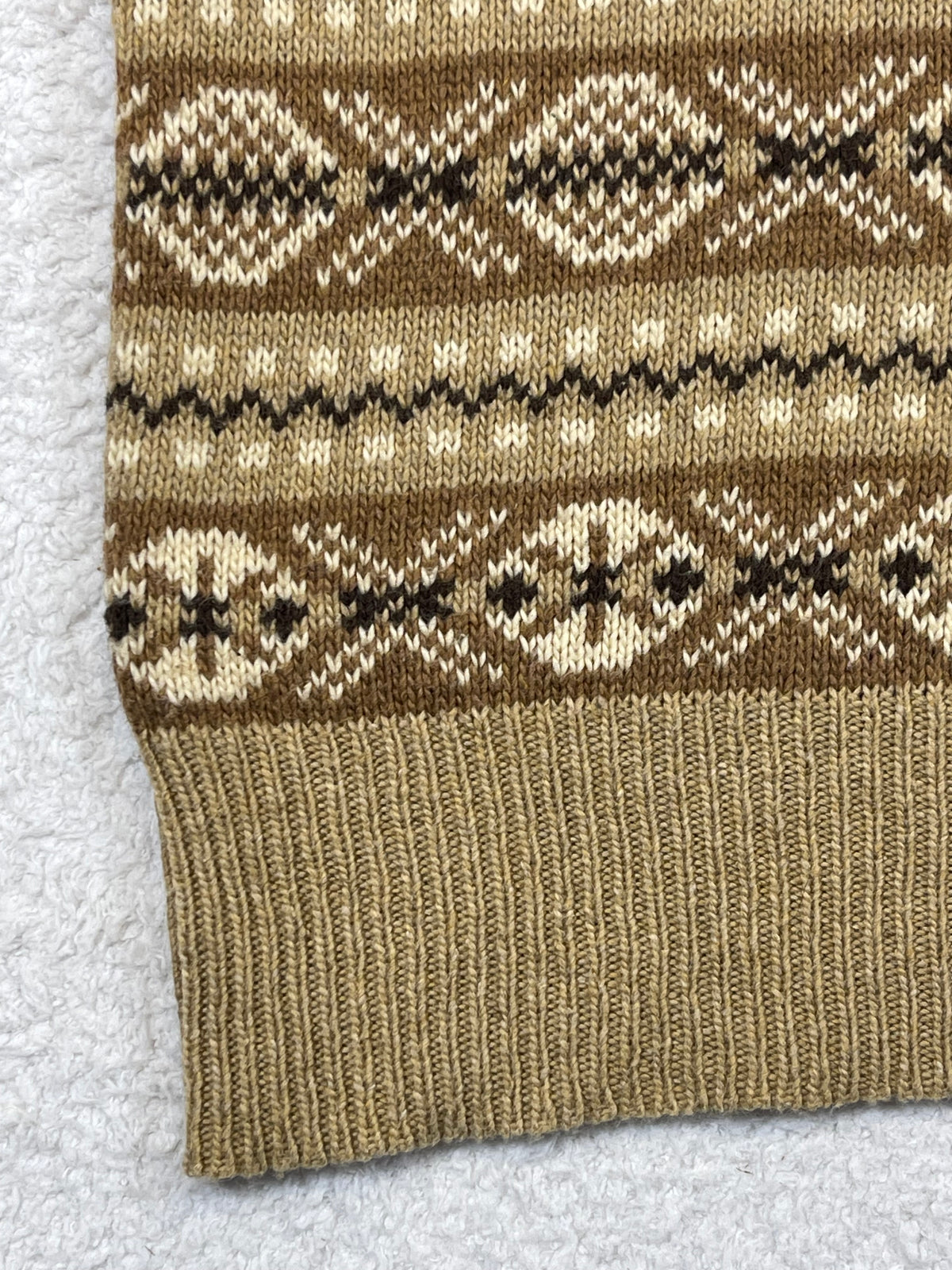 Polo by Ralph Lauren Vintage Fair Isle Cotton & Cashmere Sweater Vest