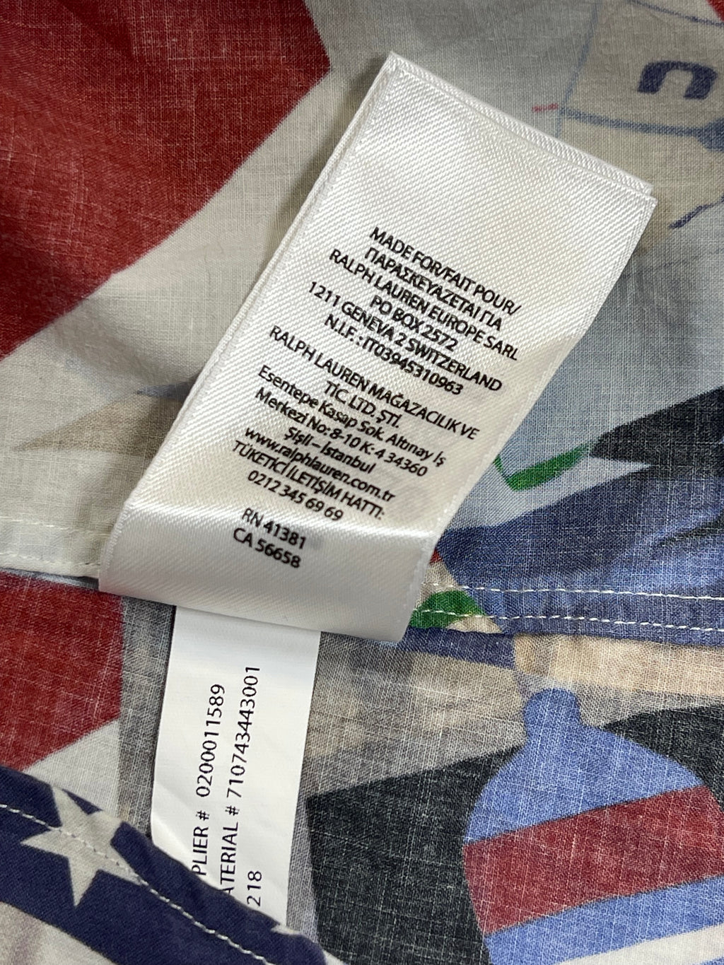 Ralph Lauren CP RL-92 Patchwork Poplin Shirt