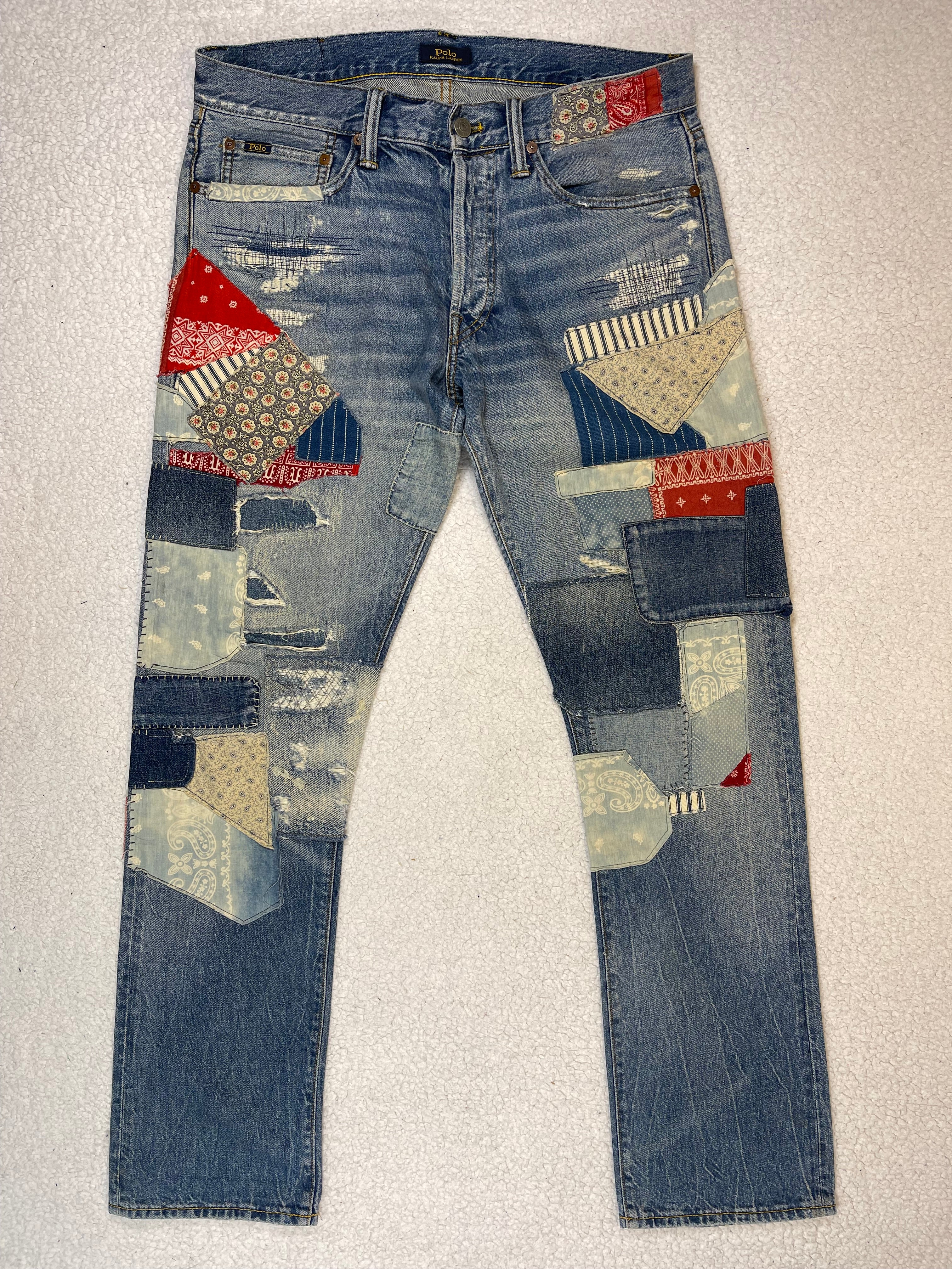 Polo Ralph Lauren Limited Edition Repaired Denim Jeans