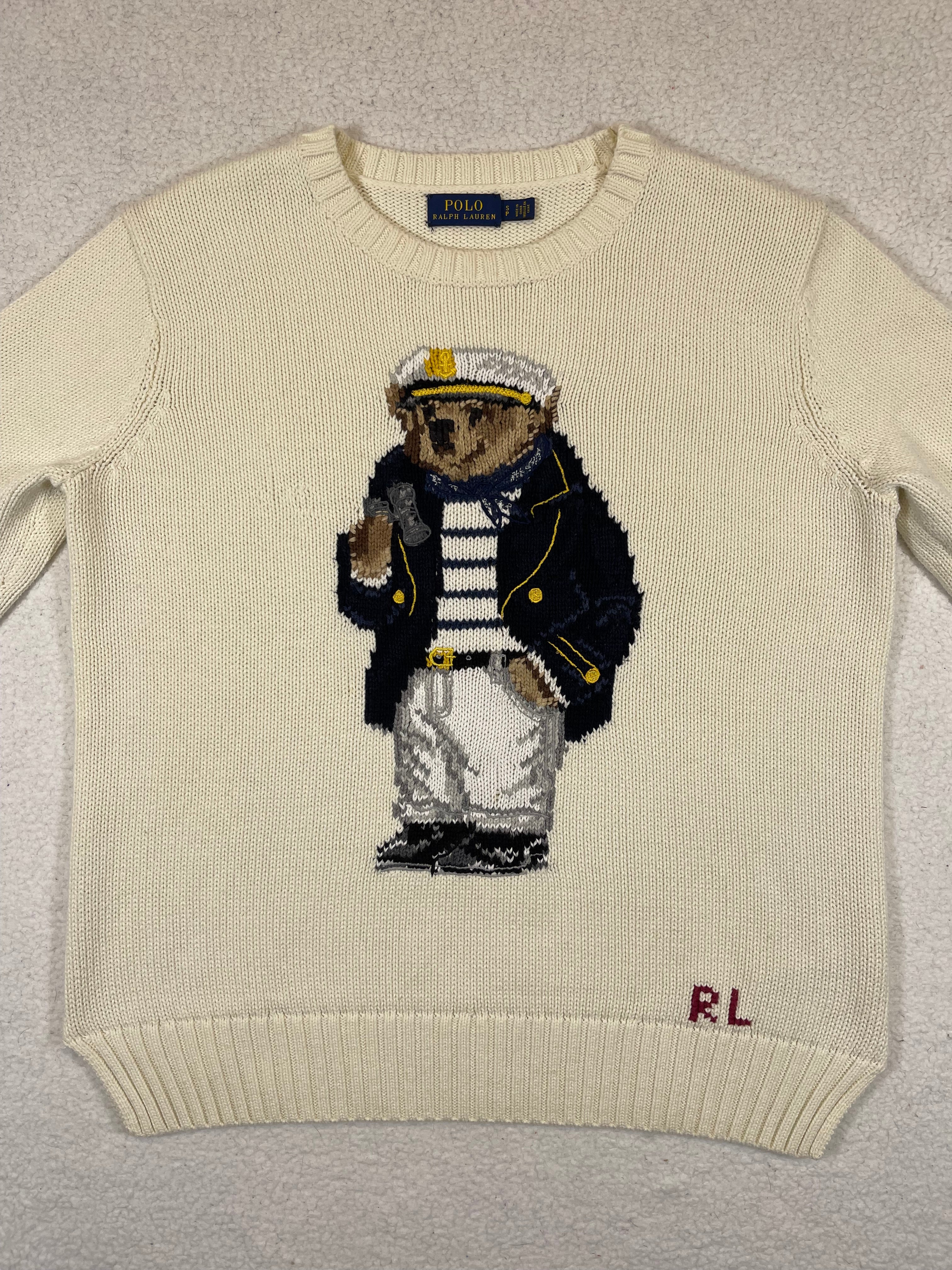 Polo Ralph Lauren Captain Polo Bear Cotton Sweater