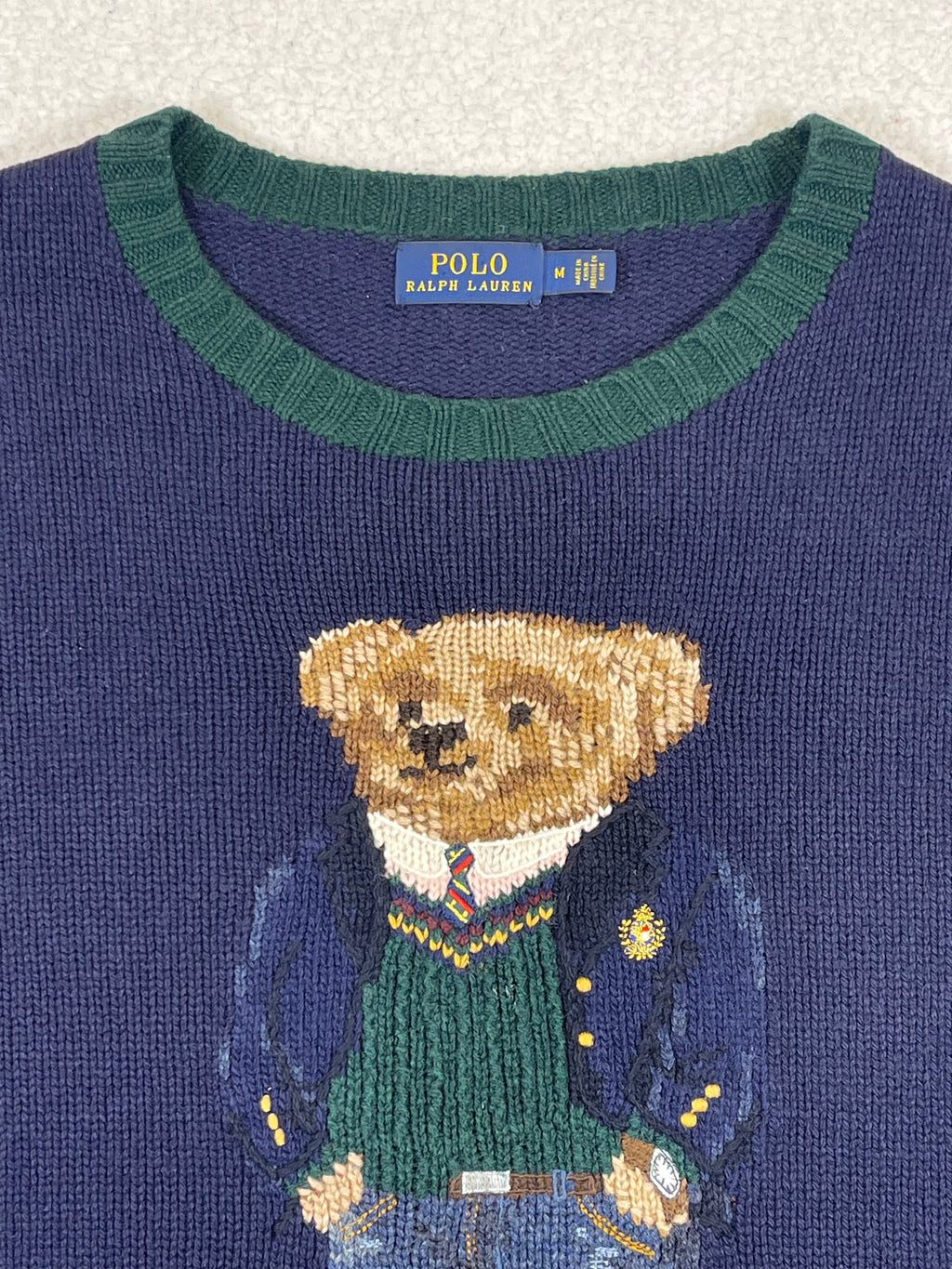 Polo Ralph Lauren Preppy Polo Bear Wool Sweater