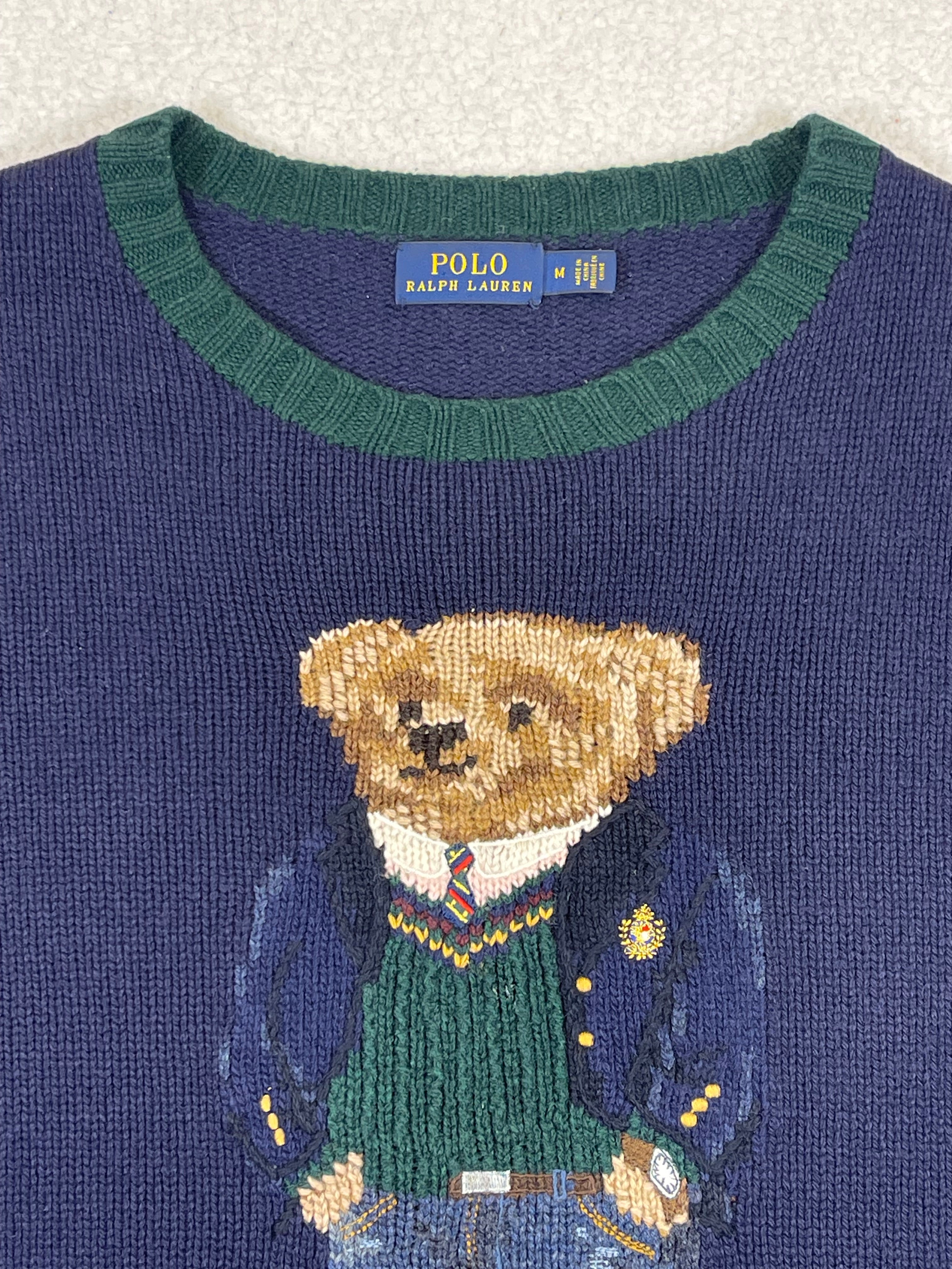 Polo Ralph Lauren Preppy Polo Bear Wool Sweater
