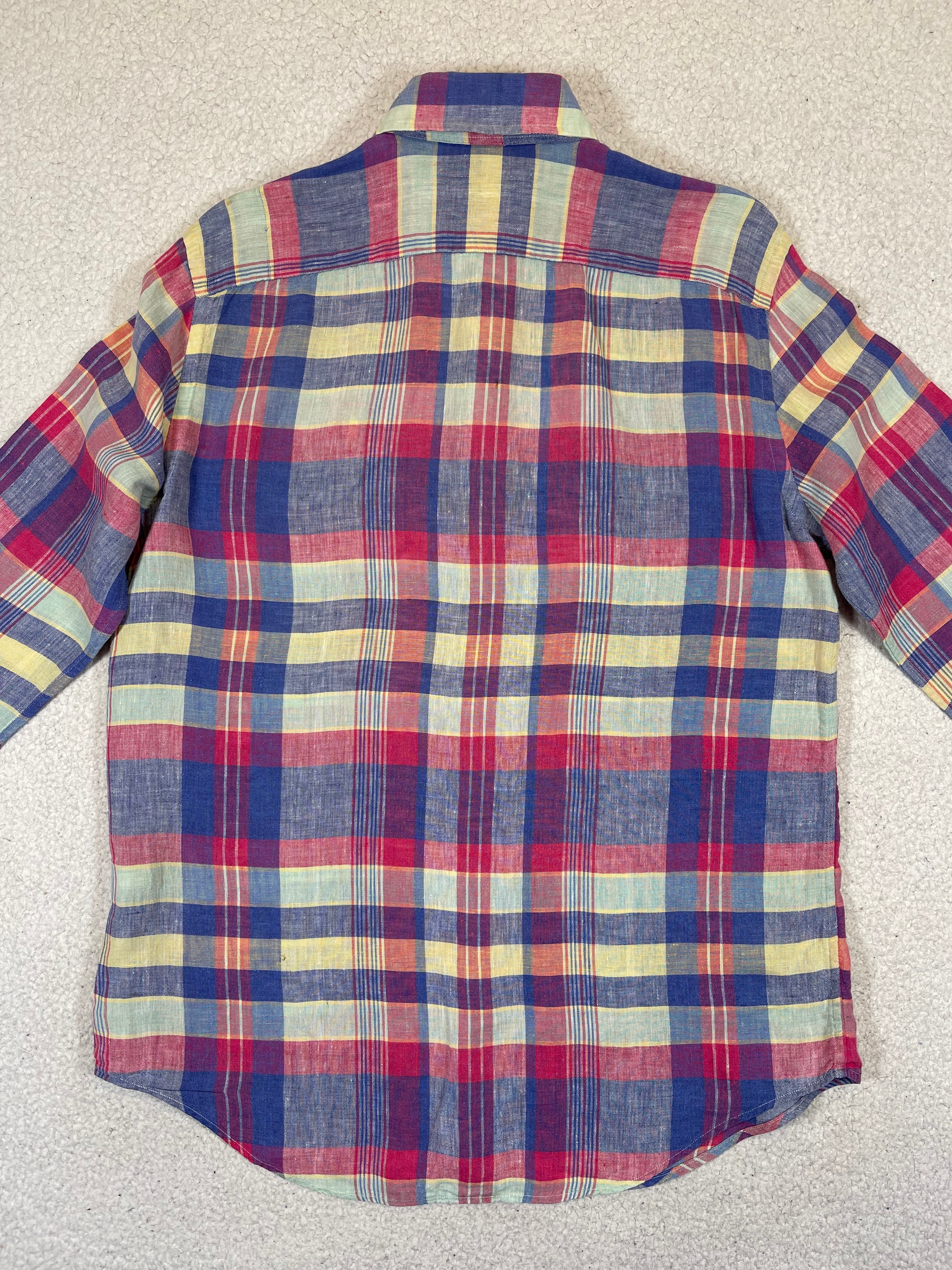 Ralph Lauren Linen Plaid Shirt (Vintage)