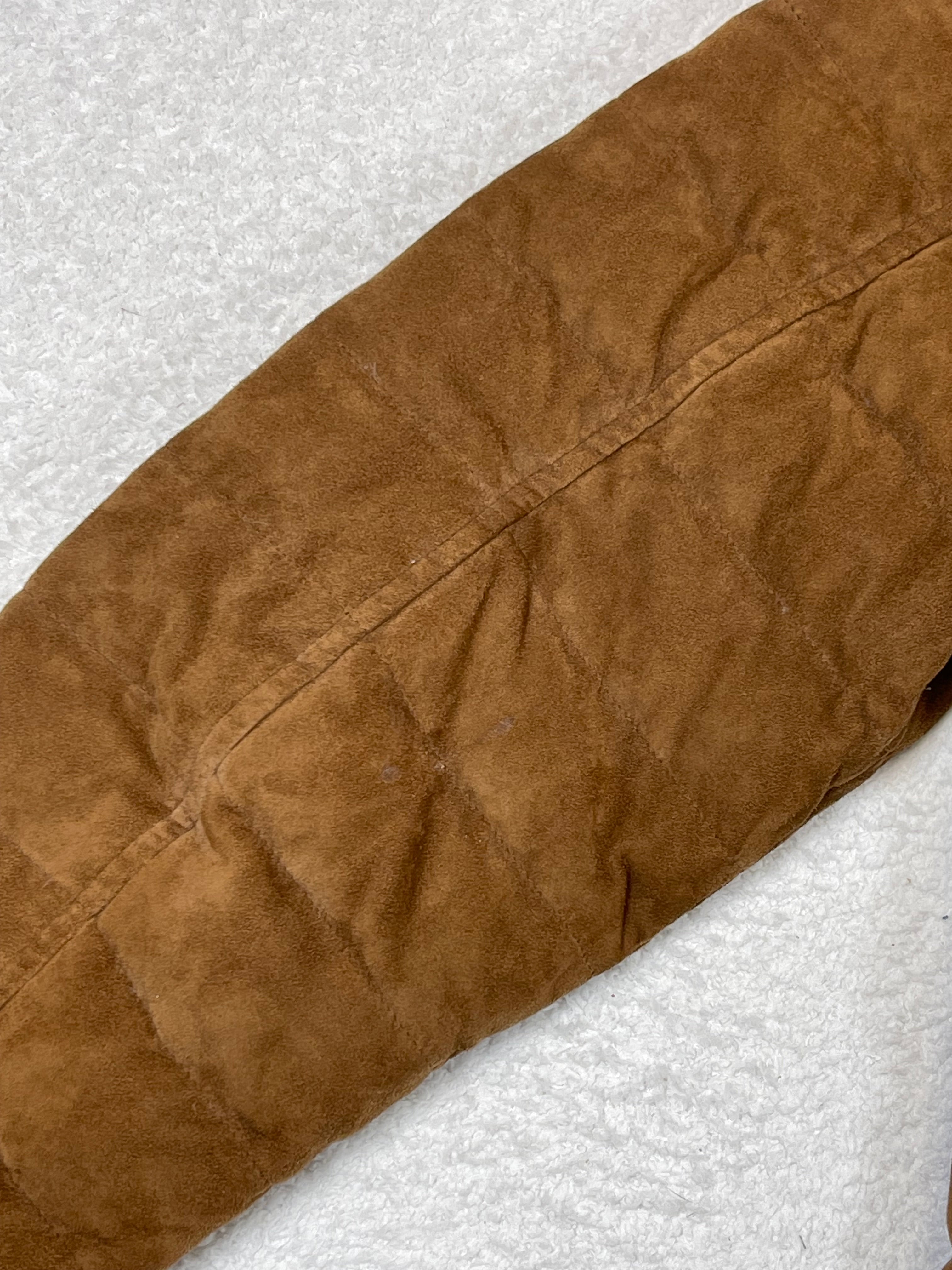 Polo Ralph Lauren Quilted Lamb Suede Down Jacket