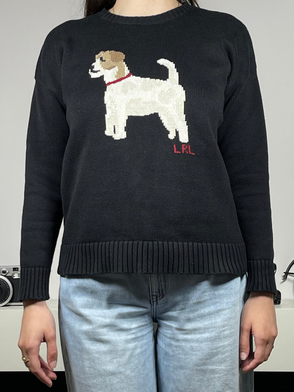 Lauren Ralph Lauren Jack Russell Intarsia Knit Sweater (2023)