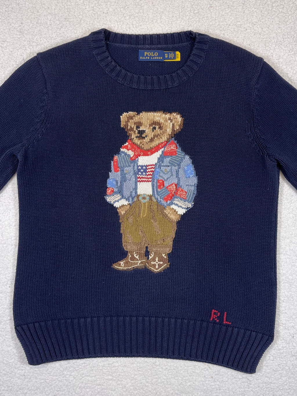 Polo Ralph Lauren Bandana Polo Bear Cotton Sweater (2021)