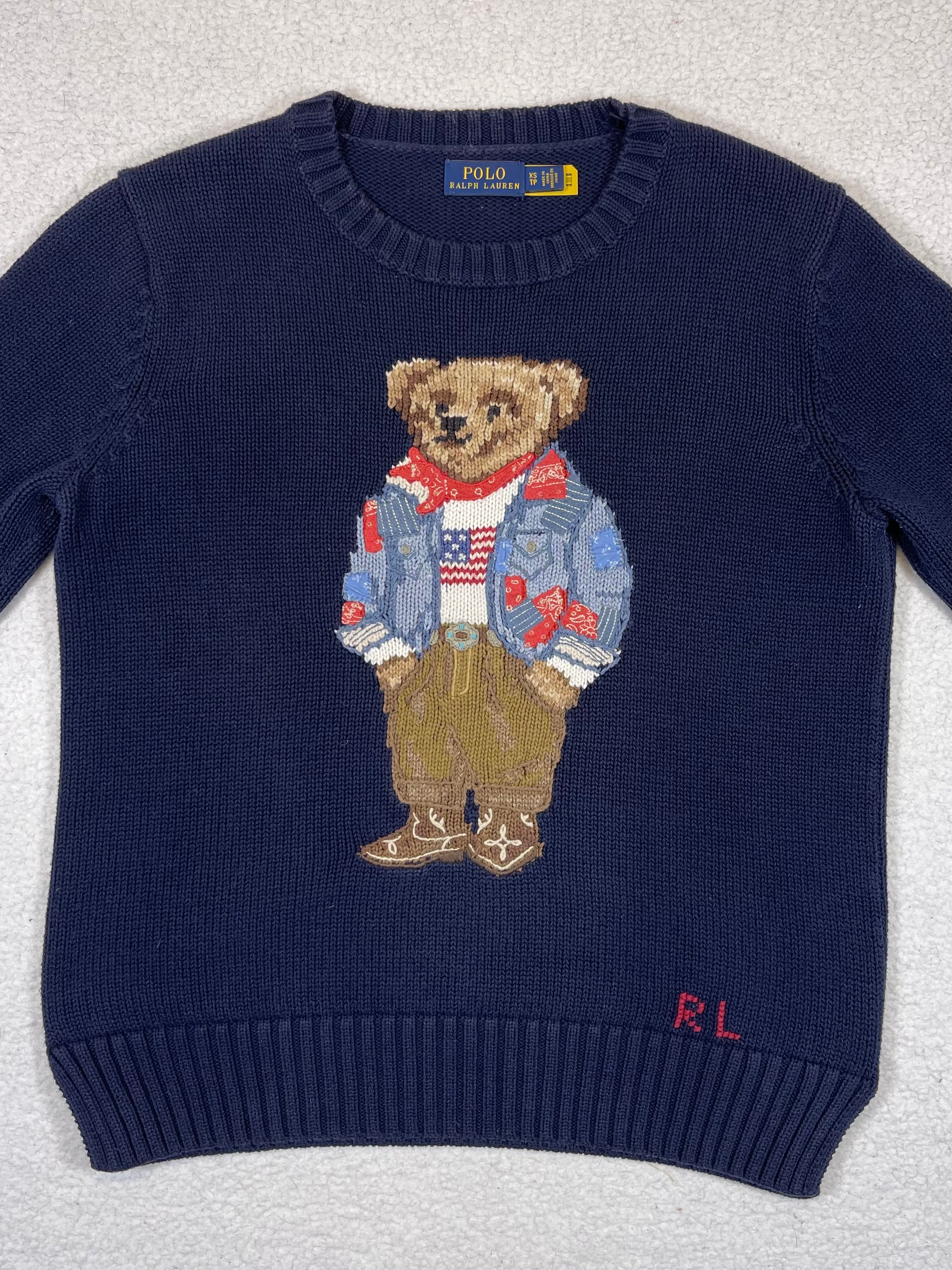Polo Ralph Lauren Bandana Polo Bear Cotton Sweater (2021)
