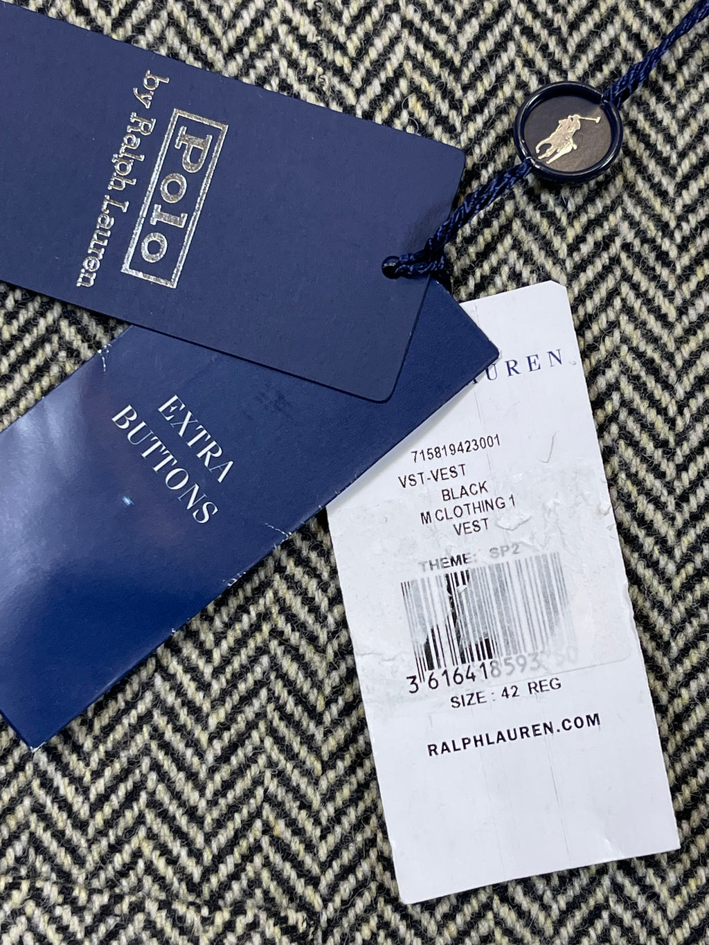 Polo Ralph Lauren Herringbone Wool Waistcoat