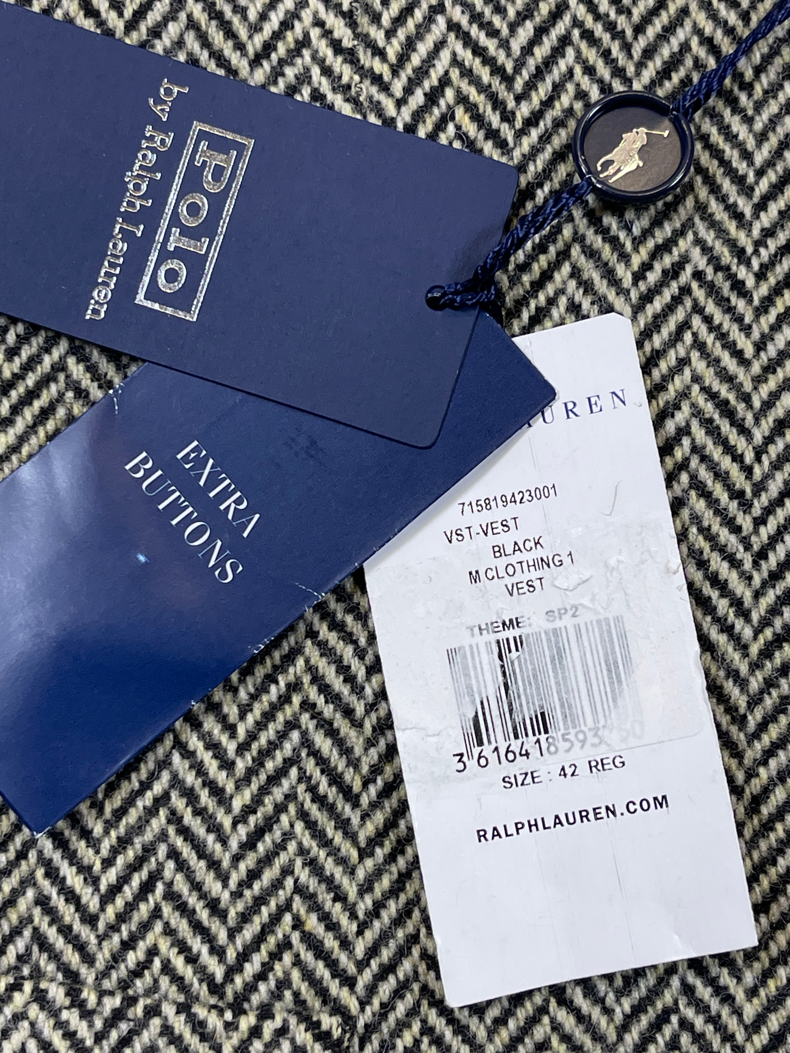 Polo Ralph Lauren Herringbone Wool Waistcoat