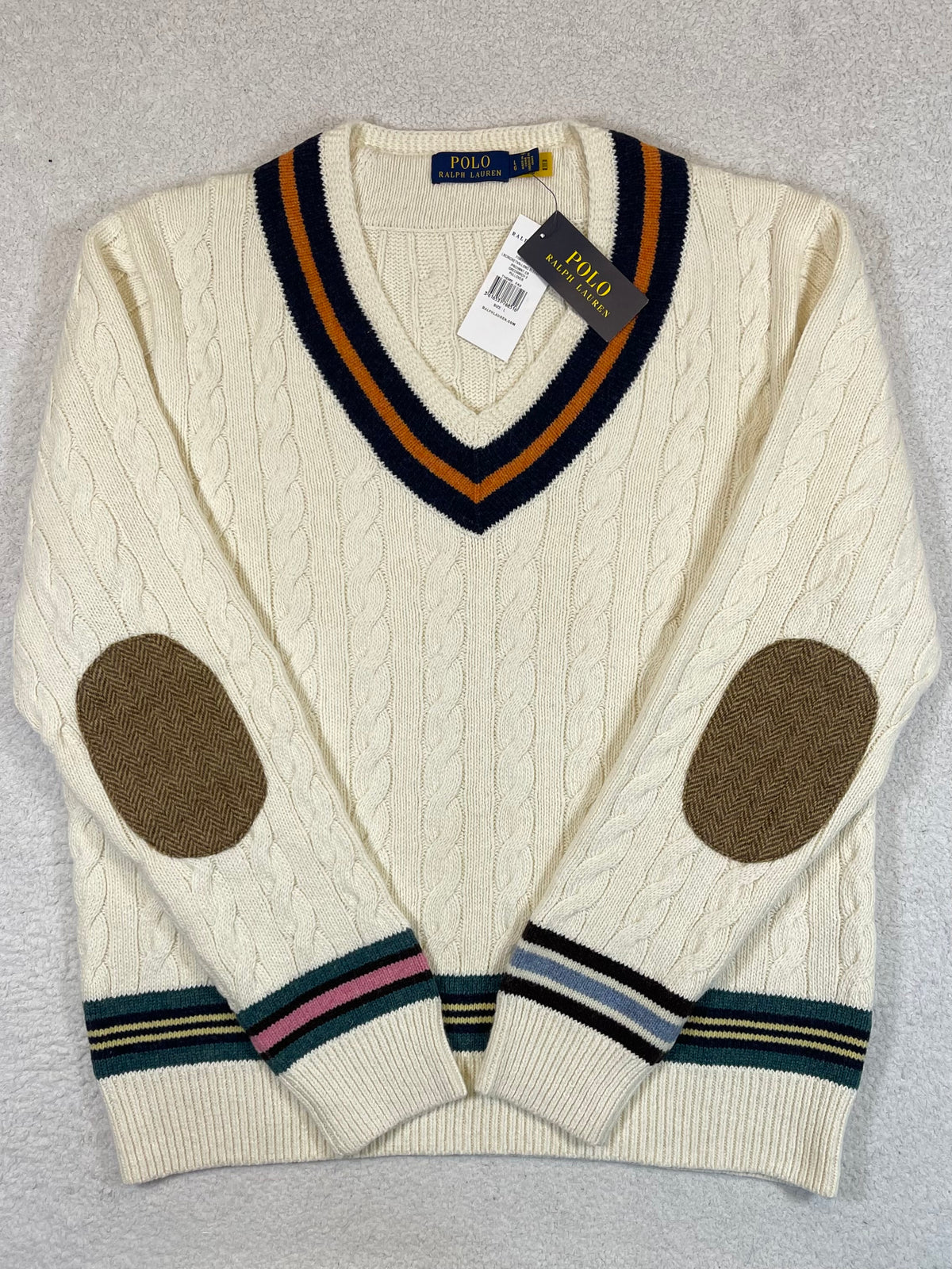 Polo Ralph Lauren Cotton & Cashmere Cricket Sweater L