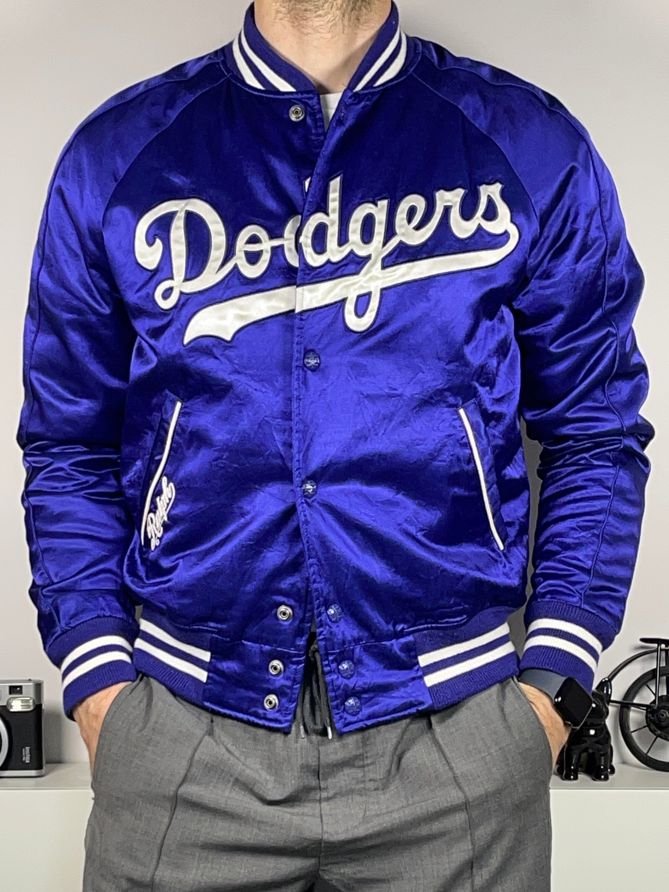 Polo Ralph Lauren x Los Angeles Dodgers Satin Varsity Jacket – MGK