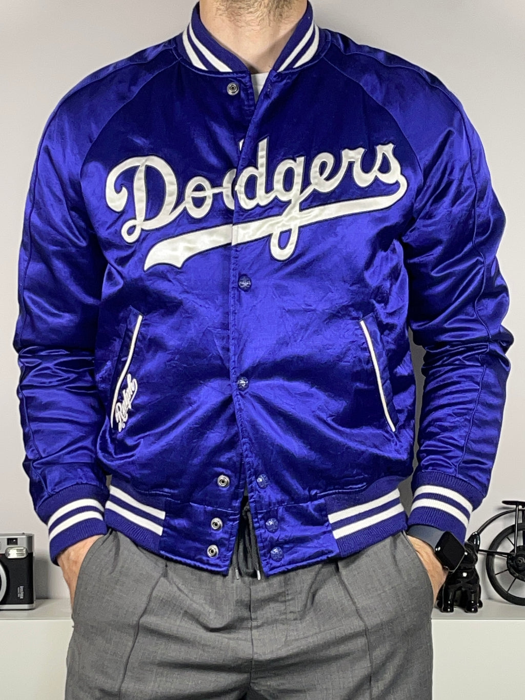 Polo Ralph Lauren x Los Angeles Dodgers Satin Varsity Jacket