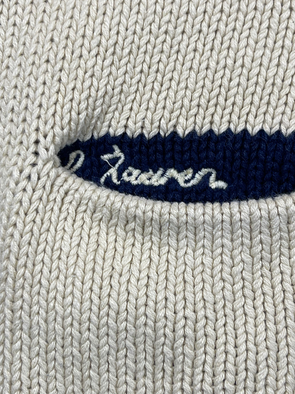 Polo by Ralph Lauren Vintage Collegiate-Inspired Linen & Cotton Cardigan