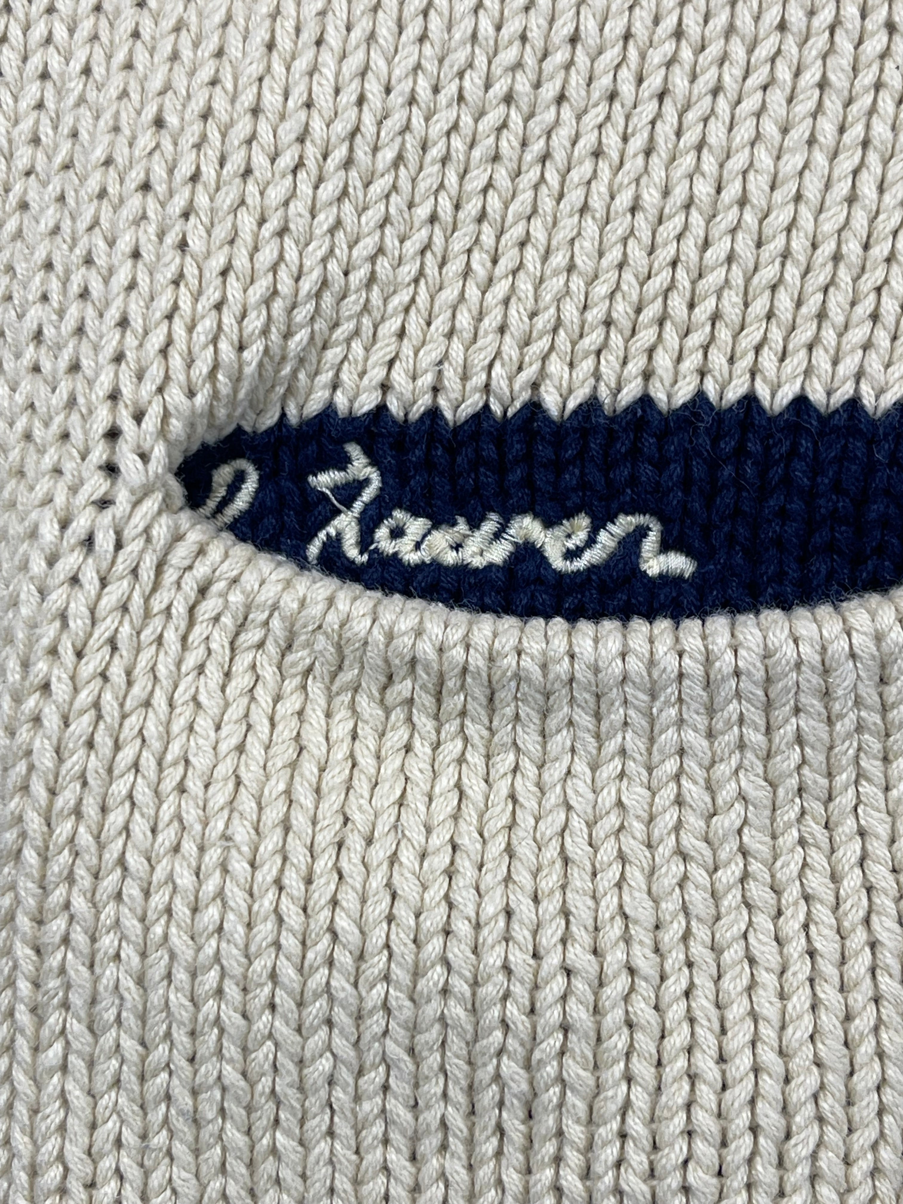 Polo by Ralph Lauren Vintage Collegiate-Inspired Linen & Cotton Cardigan