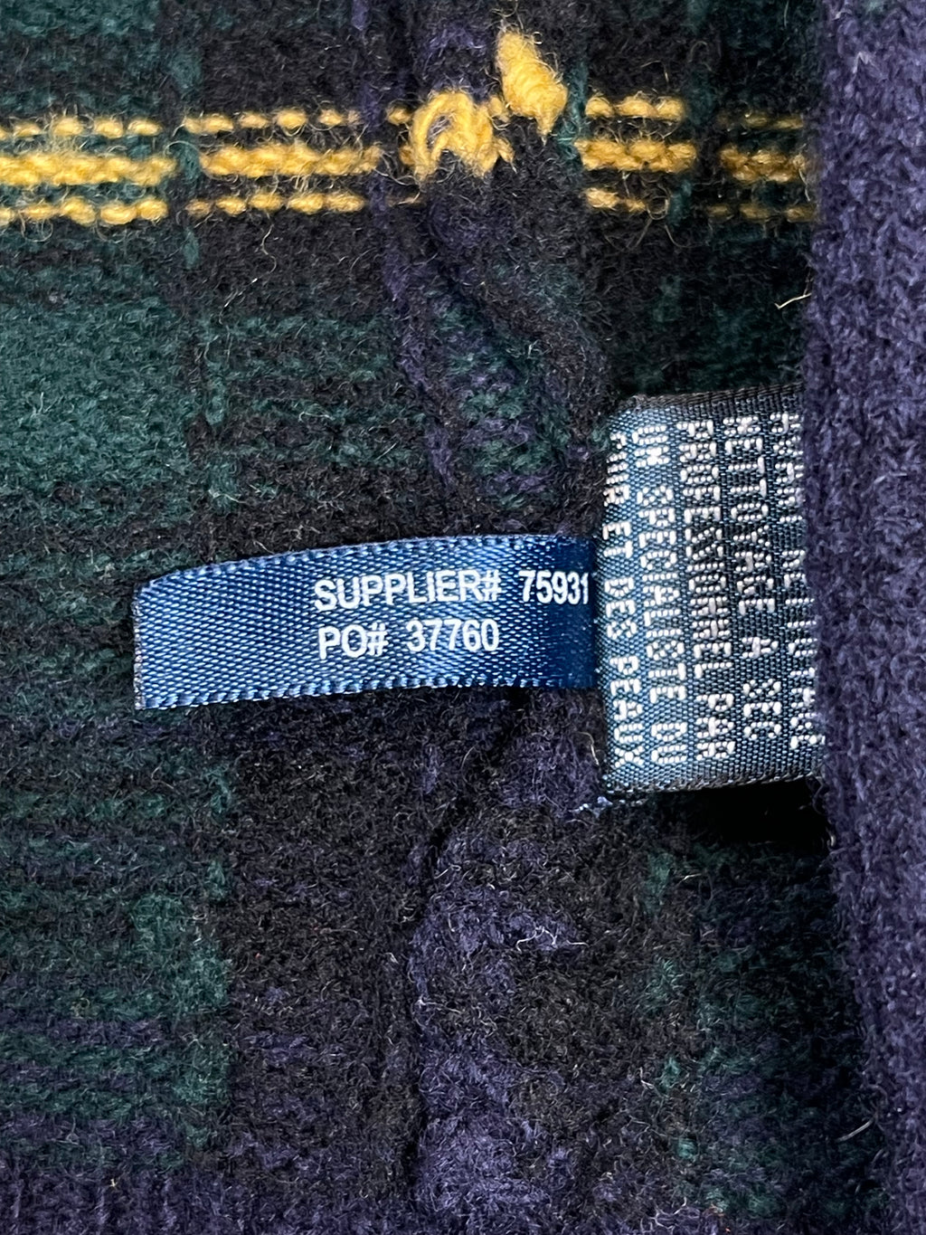 Polo by Ralph Lauren Vintage Tartan Lambswool & Suede Cardigan S