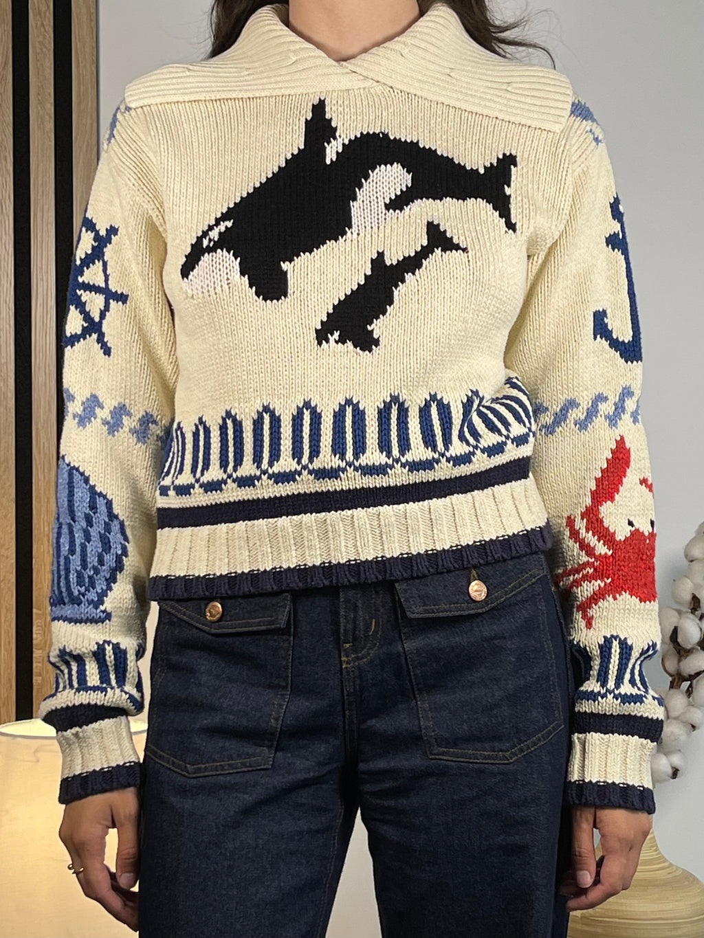 Polo Ralph Lauren Nautical Intarsia Cotton Sweater (2022)