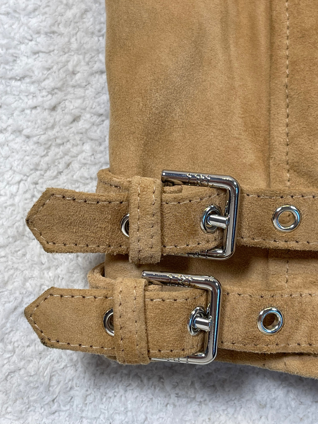 Lauren Ralph Lauren Goat Suede Biker Jacket M