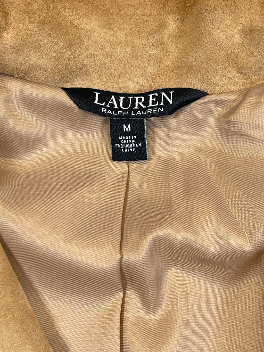 Lauren Ralph Lauren Goat Suede Biker Jacket M
