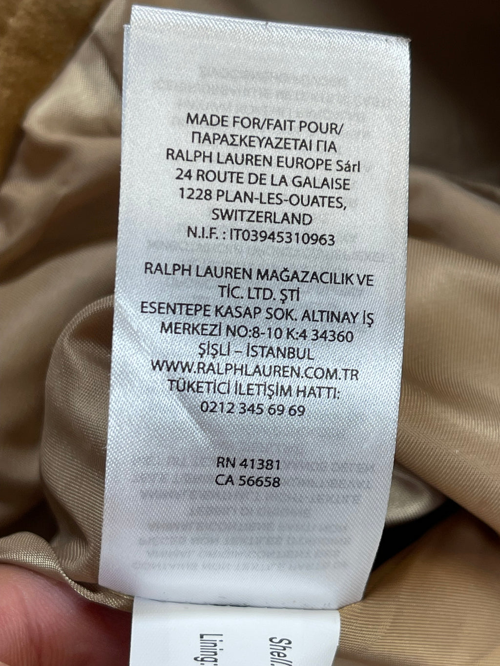 Lauren Ralph Lauren Goat Suede Biker Jacket M