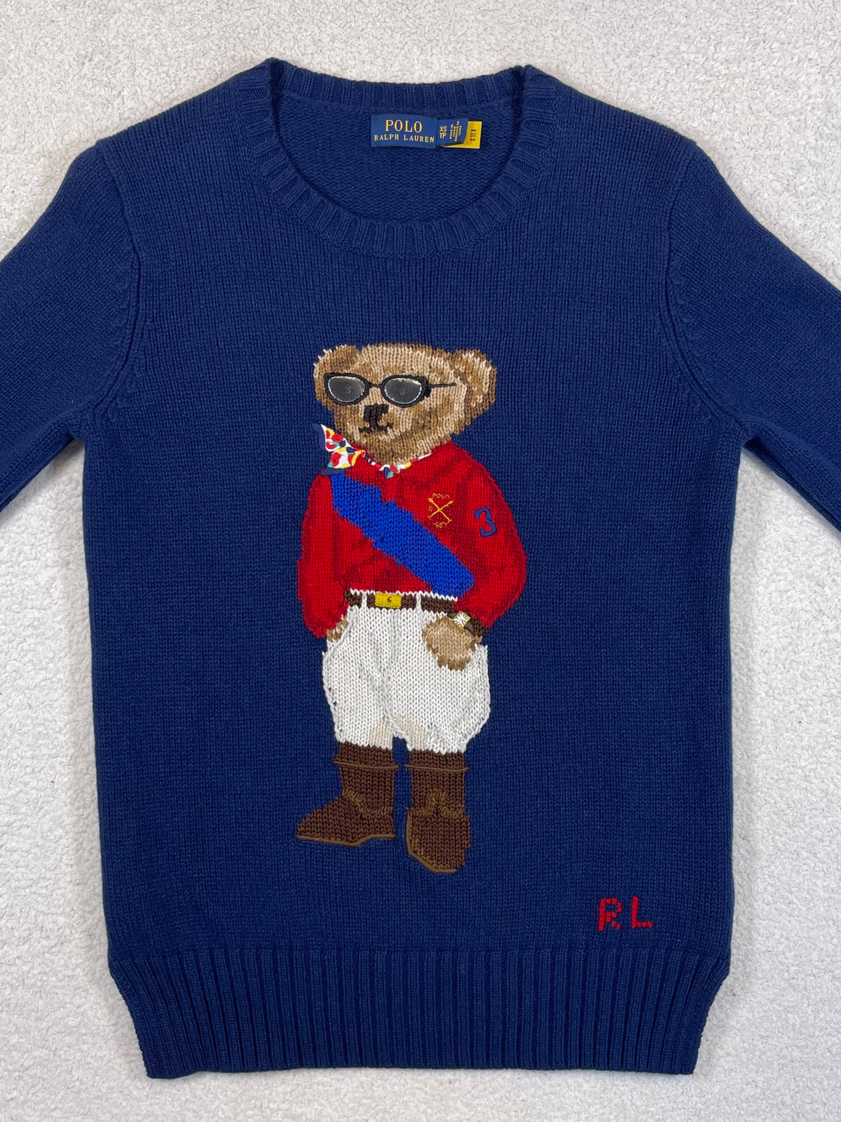 Polo Ralph Lauren Polo Bear Jockey Wool & Cashmere Sweater XS