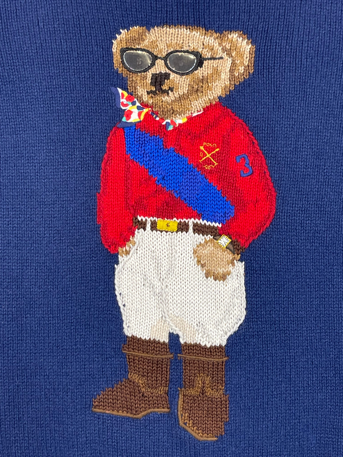 Polo Ralph Lauren Polo Bear Jockey Wool & Cashmere Sweater XS