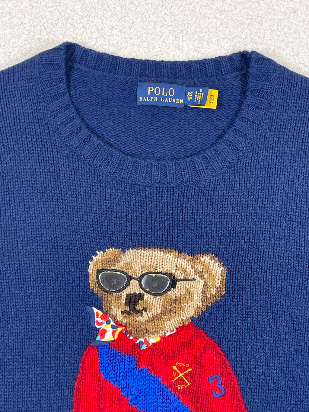 Polo Ralph Lauren Polo Bear Jockey Wool & Cashmere Sweater XS