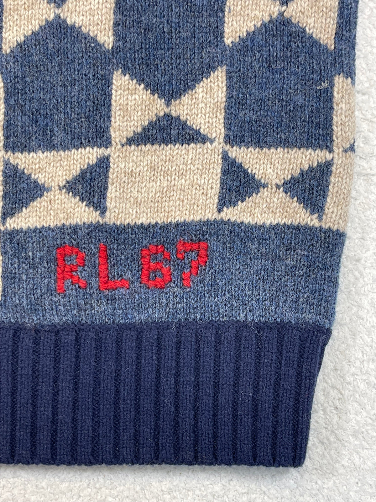 Polo by Ralph Lauren Polo Country Flag Patchwork Wool Sweater XL