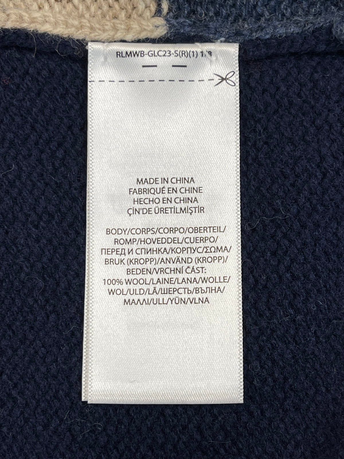 Polo by Ralph Lauren Polo Country Flag Patchwork Wool Sweater XL