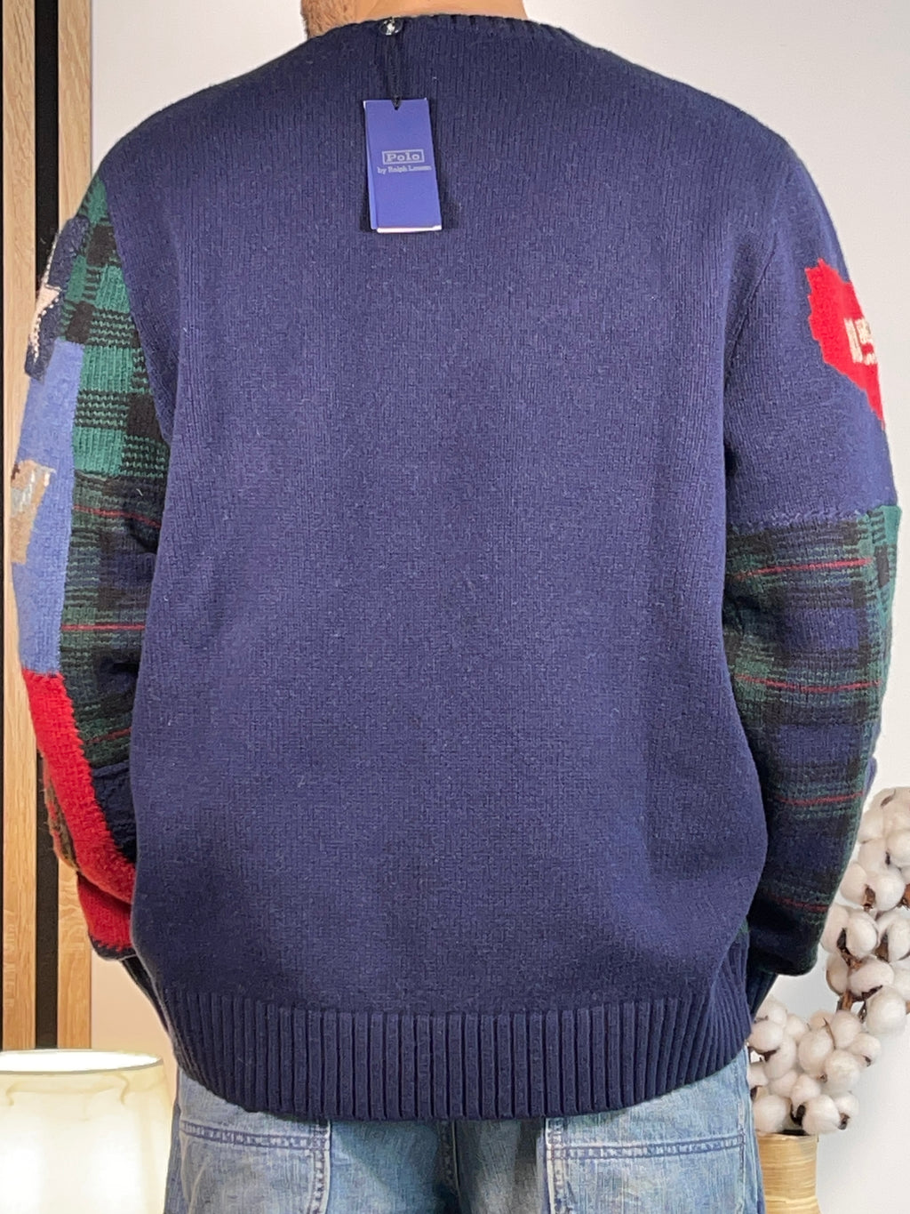 Polo by Ralph Lauren Polo Country Flag Patchwork Wool Sweater XL